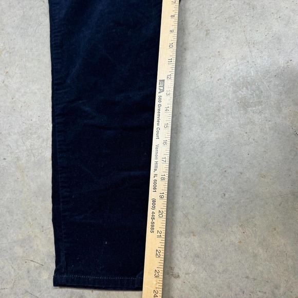 Kut From The Kloth Dianna Skinny 12P Corduroy Blue Cropped Stretch 34x24 - Picture 7 of 11